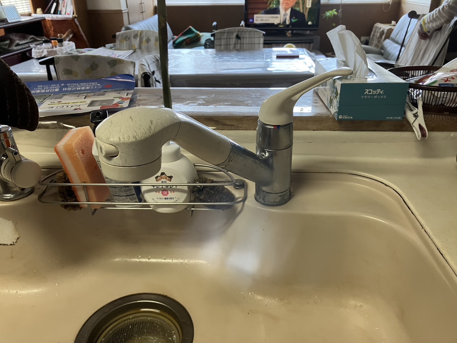 水栓取り替えとMINEの設置