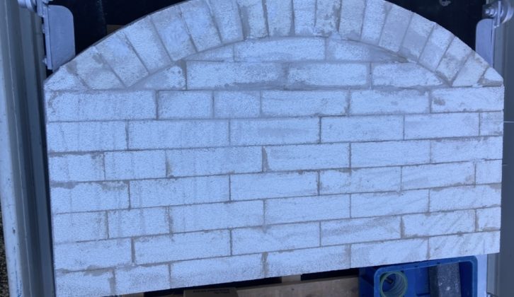 テスト窯　築炉修理