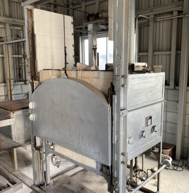 テスト窯　築炉修理