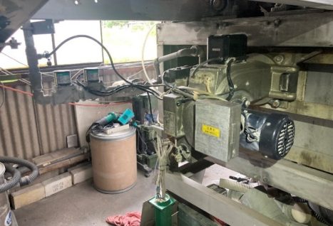 工場内設置のバーナー