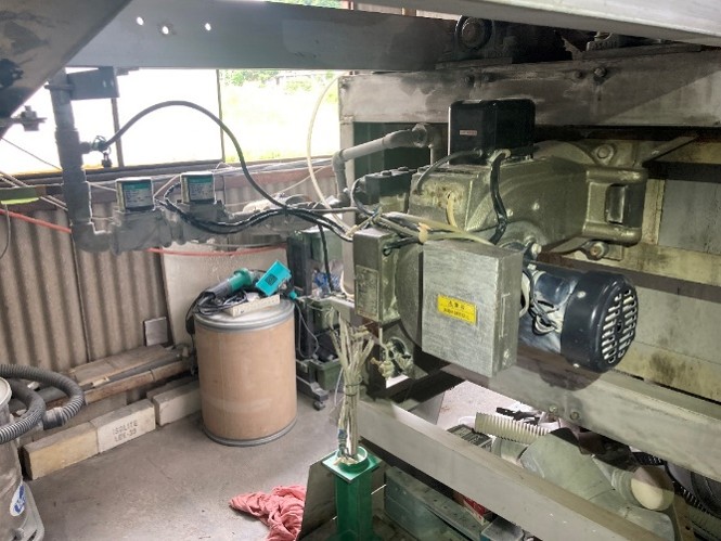 工場内設置のバーナー