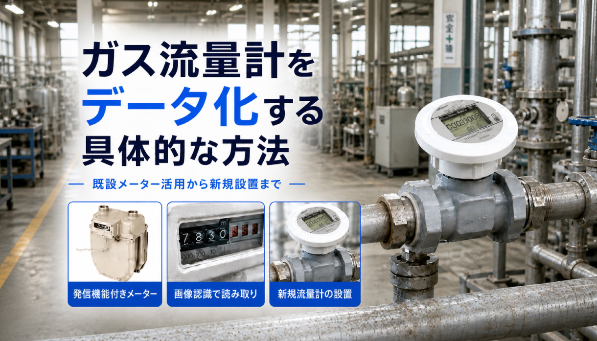 ガス流量計をデータ化する具体的な方法